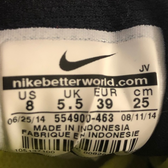 NIKE REVOLUTION 2 BLACK AN PINK SNEAKERS SZ 8 - Picture 4 of 12